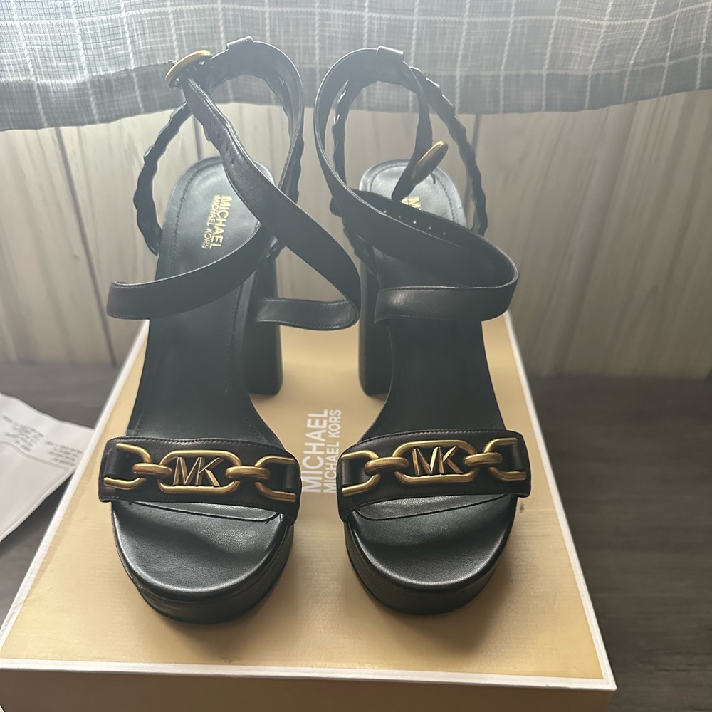 Michael Kors Kailey Platform Sandals Black